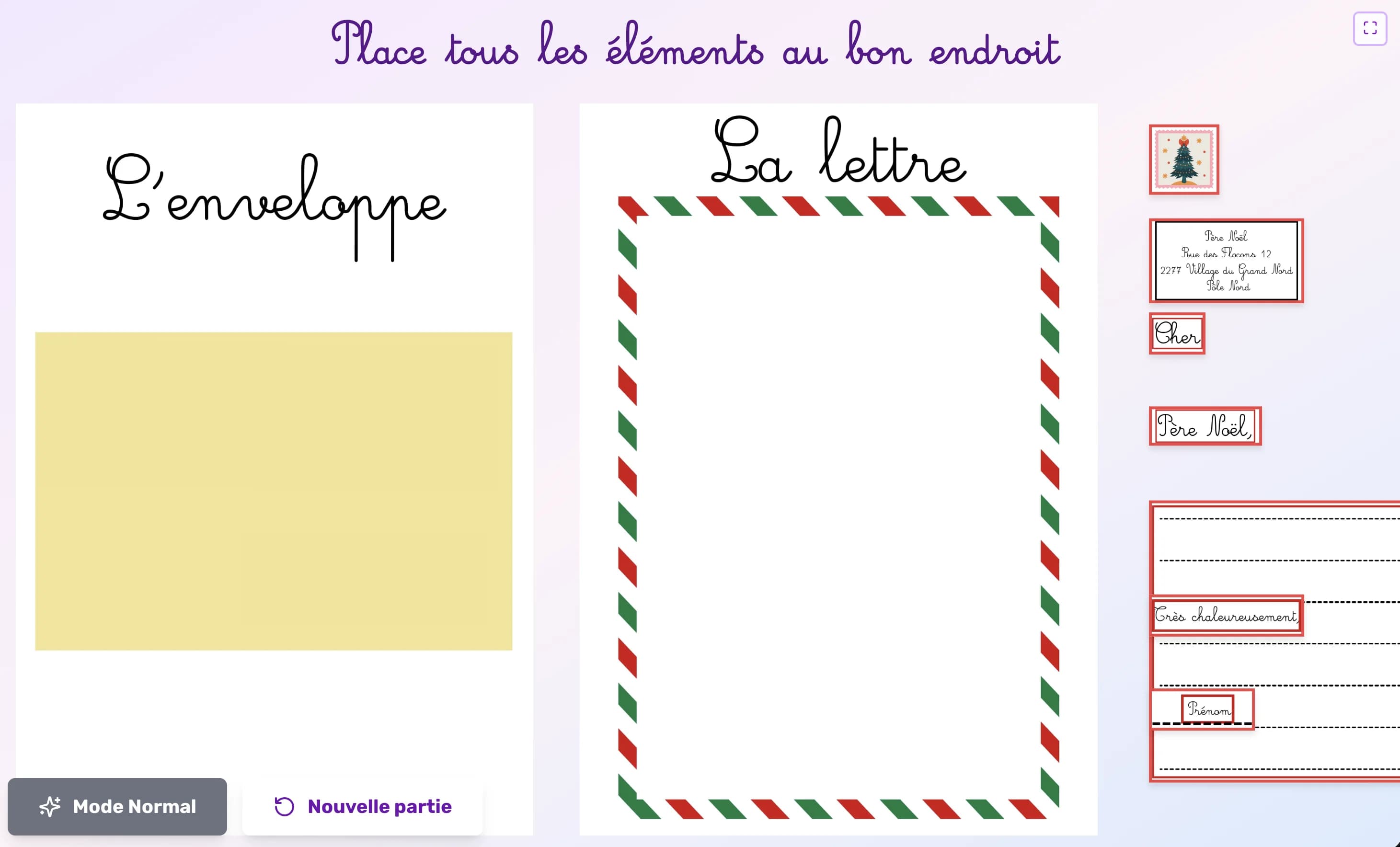 La lettre au Père Noël