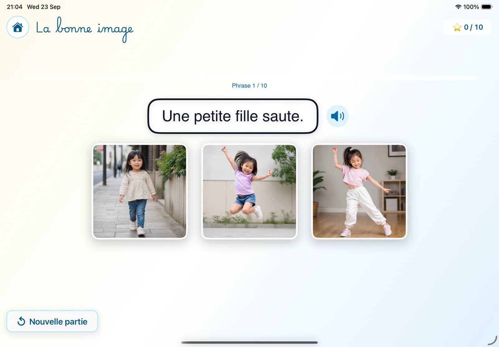 La bonne image sur iPad